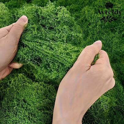 100g 천연 야외 인공 이끼 - 인조 잔디밭, 야외 인공 녹색 식물에 적합, 커버리지 면적 약 11.8 X 47.24 인치, 내구성 있는 비바람, 유지 보수 불필요한 정원 장식, 손쉬운 트리밍, 짙은 녹색, 자연 경관 조성에 이상적, 정원 개선 | 사실적인 질감 | 다목적 장식품, 이끼 장식, DIY 조경, 화분, 옥상 정원, 잔디밭에 적합 (물주기 불필요/모양 만들기 쉬움)