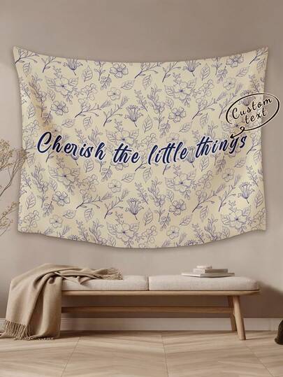 One Customizable Personalized Tapestry With Text,Custom Blanket,Suitable For Birthdays, Weddings, Halloween, Christmas, Parties, Father's Day/Mother's Day, Home Decor, Bedroom Aesthetics, Room Banners, Room Decorations, Tapestries