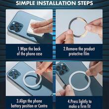 15W 无线快充磁吸式车载无线充电器，兼容 17/16/15/14，适合长途旅行，情人节礼物 - 白色 - 查看 8