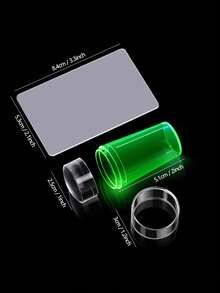 Ransparent Nail Stamper With Scraper Fast And Easy French Nails Manicuring Kits Nail Art Stamping Tool Set - Multicolor - View 5