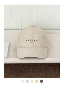 1顶极简字母刺绣棒球帽，百搭休闲帽，适合所有季节 - 彩色 - 查看 13