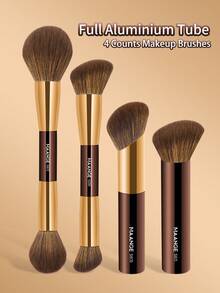 MAANGE 1/4/5pcs Professional Makeup Brush Set, Travel Makeup Brush Set, Foundation Brush, Suitable For Foundation Brush, Blush Brush, Powder Brush, Contour Brush, Highlighter Brush, Concealer Brush And Other Brushes, Soft Fiber Skin-Friendly, Suitable For All Skin Types Makeup Brush Set, Easy To Carry Travel Makeup Brush Set, Gift For Women And Girls - Multicolor - View 13