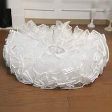 Women & Girls' Puffy Tulle Layered Pleated Skirt With Elastic Waist, Suitable For Birthday Party - White - View 6