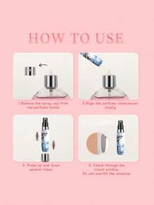 1/4pcs 5ml Fragrance Sample Bottled In A Portable Travel-Sized Bottle. Bottom Is Directly Charged. High-End Spray Bottle. Ocean Series Spray Bottle. White Shell Pendant With A Clasp. Can Be Hung On A Bag For Outdoor Travel. Divisible Bottle. - Multicolor - View 9