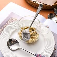 1/4pcs Creative Dragon Scale 3D Pattern 304 Stainless Steel Cutlery Set, Includes Soup Spoon, Dessert Spoon, Coffee Spoon, Suitable For Home, Restaurant, Dormitory Use - Multicolor - View 5