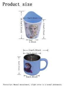 Disney Bộ đồ ăn hoạt hình Anna và Elsa trong phim Frozen: đĩa vuông, bát ren, bát có quai đơn, cốc hai màu, cốc có quai đơn bằng thép không gỉ, nĩa và thìa, bộ đồ ăn gia đình, tiệc sinh nhật, Giáng sinh, đẹp và bền. - Nhiều màu - Xem 6