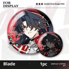 1枚崩坏：星轨徽章 - 哈哈时刻角色徽章 - 火花 - 耀光 - 刀锋 - 幻影 - 不灭之路 - 深红深渊 - 游戏外设徽章 - 背包徽章 - 收藏玩具 生日礼物 - 复活节礼物，愚人节礼物，惊喜礼物，完美礼物 - 彩色 - 查看 12