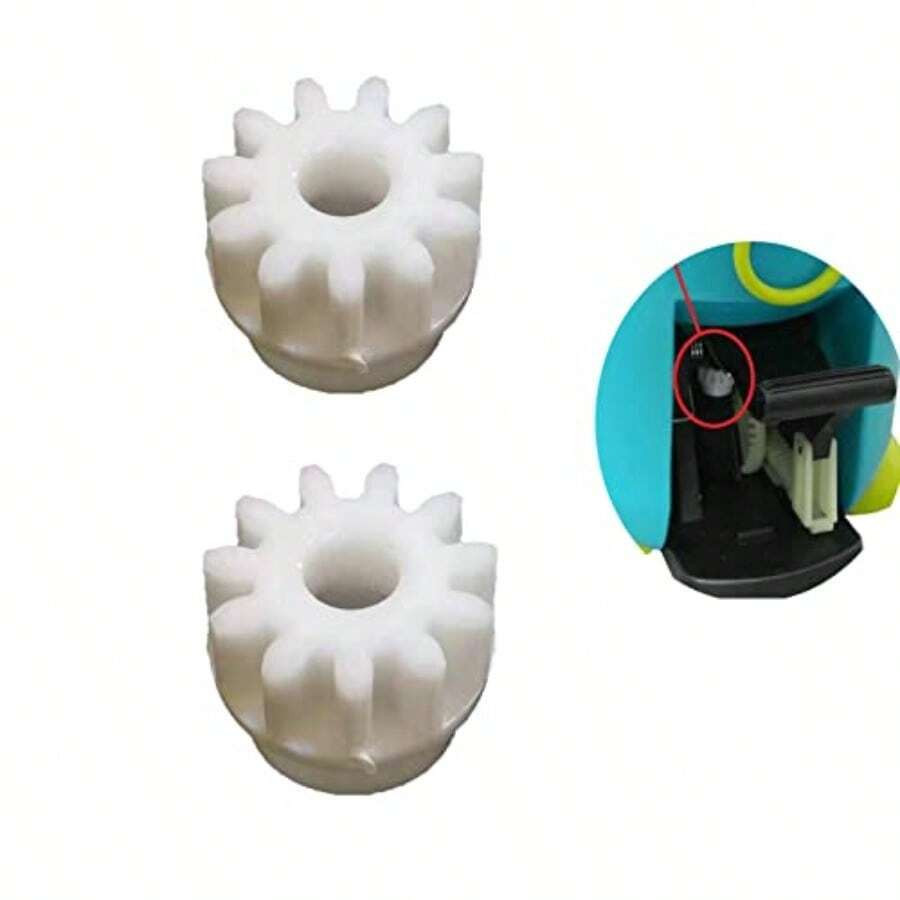 2 Pack Microfiber Spin Mop Bucket Pedal One Way Clutch Bearing Replacement Sprocket Spinning Gear Bearings Parts For Oceda Vilida EasyWring Easy Mop Bucket Floor Cleaning System - -白色的- - 查看 1