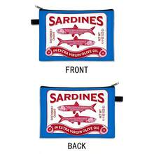 1pc New Sardine Polyester Cosmetic Bag, Fashion Lightweight Makeup Pouch With Multi-Function Zipper, Washable And Seamless Design - Cute Ladies Storage Bag - Multicolor - View 7