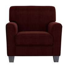 ZNSAYOTX 2 Piece Chair Covers For Living Room With Arms Anti Slip Stretch Arm Chair Slipcovers Sofa Armchair Slipcover Machine Washable Furniture Protector Coffee Small - 小份+酒紅色 - 查看 1