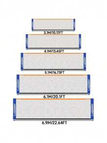 1个耐用结实的超大PE游泳池排球网,尺寸可选10.17英尺/13.45英尺/16.73英尺/20.1英尺/22.64英尺,适用于户外家庭活动、后院和沙滩游戏、沙滩和水上运动娱乐,网体结构稳固,包含排球配件和收纳袋 - 球網 - 查看 10