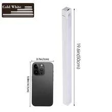 智能LED人体感应灯，纤细猫眼山形灯条，家居装饰，可充电自粘式橱柜衣柜灯，10厘米/200毫安时，30厘米/400毫安时，50厘米/400毫安时人体感应橱柜灯 - 彩色 - 查看 15