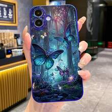 1 件蝴蝶装饰防震手机壳，适用于 、Galaxy、Infinix、Redmi、OPPO、VIVO、Realme - 藍色 - 查看 5