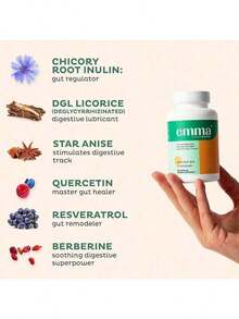 Bestseller!Emma Gut Restore 2-Pack: Your Daily Dose Of Digestive Comfort No More Digestive Troubles!Supplement Vitamin, Free Shipping - 1 - 查看 4