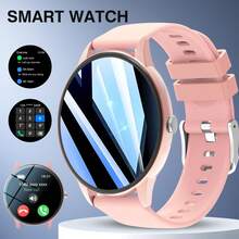 Reloj inteligente unisex con pantalla circular, compatible con llamadas, recordatorio de mensajes, seguimiento deportivo, control de cámara, reproducción de música, información meteorológica, múltiples modos deportivos, alta relación calidad-precio, vale la pena tener - Multicolor - Ver 13