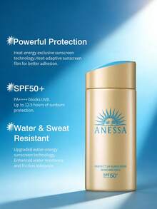 Shiseido Anais完美UV防晒霜SPF50+ 90毫升 珊瑚礁色，日常海滩防晒霜，轻盈透气 - 90毫升 - 查看 3