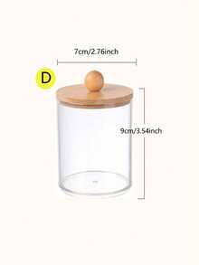 Acrylic Round Cotton Swab Box, Plastic Square Cotton Swab Holder With Lid, Transparent Toothpick Box, Makeup Pad Storage Container - Multicolor - View 15