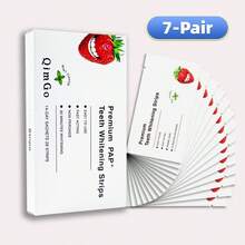 7-14-21片装草莓味牙齿美白贴片 + PAP + 干胶 + 牙齿美白贴片，牙齿美白，深度清洁，口腔护理，美白贴片，清新口气，牙齿美白贴片，旅行和居家两用，日常使用 - PAP+乾貼+美白牙貼 - 查看 12