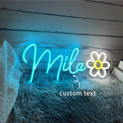 Custom Neon Light Signs, Personalized LED Neon Wall Decor, Dimmable Bedside Lamps, Kids Room Decor, Bedroom Decor, Room Decoration, Holiday Celebration, Birthday Party, Wedding, Gathering, Game Room, Home Bar, Cosplay And Other Neon Lighting Scenarios