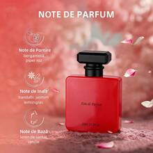 Perfume.Glassky.Eau de Parfum Scent Collection.Red & Black Square Bottle Edition.Eau de Parfum (Unisex)-50ml.Woody Floral Fragrance Ofertas - Notas florales amaderadas - Ver 4