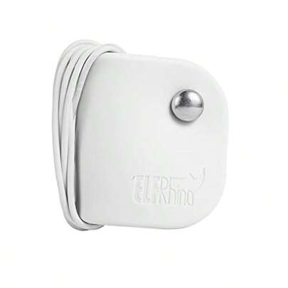 Organizador de cables, soporte para auriculares, enrollador de auriculares y cascos, estuche de almacenamiento para auriculares, envoltura organizadora de cables, blanco
