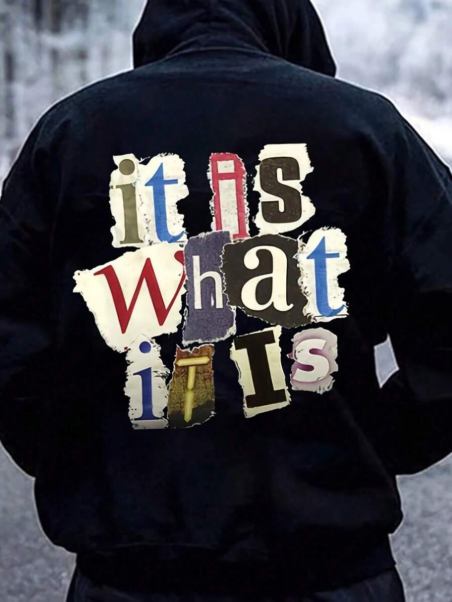 Men Outdoor Hoodies & Sweatshirts - Black - View 1