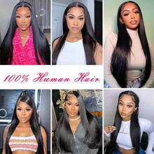 bling hair 360 Full Lace Wigs Straight Human Hair Wigs 360 Lace Frontal 30 32 Inch Transparent Lace Front Wigs Human Hair 180 Density Brazilian Human Hair Wigs Pre Plucked For Women 13x4 13x6 Straight Lace Frontal Human Hair Wigs 6x4 7x5 Glueless Human Hair Wigs Wear And Go 9x6 Lace Closure Wigs HumanHair - Natural Black - 查看 12