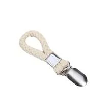 Kẹp treo khăn lau chén, kẹp khăn bếp bằng kim loại có vòng treo, móc treo quần áo dùng cho nhà bếp, phòng tắm, tủ đựng đồ, giá đỡ móc treo quần áo - vòng bện. - Nhiều màu - Xem 5