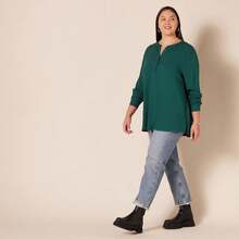 ¡RecomendadoAmazon Essentials Mujer Blusa Tejida de Manga Larga¡Top de Temporada - Leopardo blanco - Ver 11