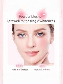NOVO Cushion Blusher Powder Puff, Warna Natural dengan Saturasi Rendah, Hasil Akhir Matte, Cocok untuk Kencan, Tahun Baru, Riasan Sehari-hari, Tema Ulang Tahun, Awal Musim Semi, Gaya Y2K, Imut, Berkumpul dengan Teman, Warna Terbaik - 02# Almond Manis - View 5