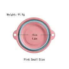 3pcs/Set Foldable Basin - Portable Baby Wash Basin, Folding Foot Bath Basin, Multi-Purpose - Pink - View 4