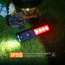 Linterna portátil ultra brillante DEC, luz de trabajo recargable de largo alcance para exteriores con cola magnética, iluminación de mano - flash - Ver 8