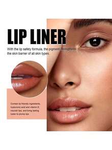 1pc Long-Lasting Lip Liner , Plump Lip Shape,Semi-Permanent Matte Lip Care For Girls And Women, Perfect Makeup Accessories For A Flawless Look - Nhiều hương vị - Xem 7