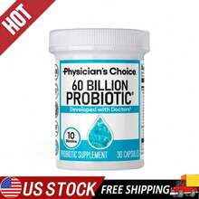 Physician's CHOICE Advanced Probiotic Formula - 60 Billion,Dual-Action Support For Immune Defense & Digestive Comfort* | 10 Strains + Prebiotics | 60 Capsules - 1 - 查看 1