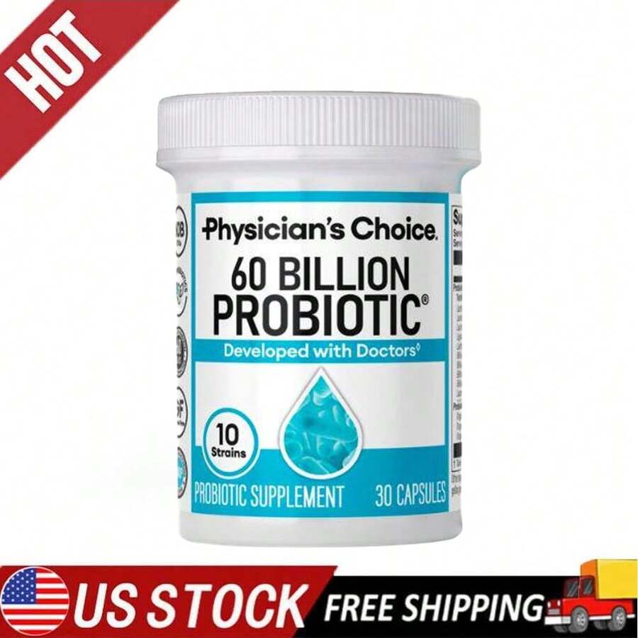 Physician's CHOICE Advanced Probiotic Formula - 60 Billion,Dual-Action Support For Immune Defense & Digestive Comfort* | 10 Strains + Prebiotics | 60 Capsules - 1 - 查看 1