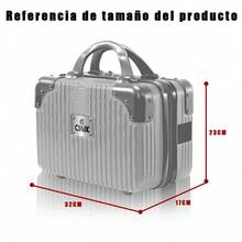 Set Maletas Kit Viaje Mano Avion 20in Con Caja  Maquillaje - Plateado - Ver 6