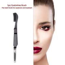 Cepillo de cejas y pestañas con peine para cejas, herramienta de maquillaje para mujeres - Multifuncional - Ver 5