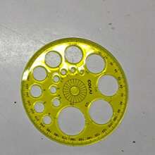 1pc Full Circle Protractor Colorful Round Template Ruler, Transparent Blue Version - Essential DIY Craft Tool, 360 Degree Rotating Circular Ruler With Circle And Degree Markings, Suitable For Painting, Quilting, Office And School Supplies - Special Edition Full Circle Protractor Colorful Round Template Ruler, Diameter 4.55 Inches Sewing Ruler - Multicolor - View 11