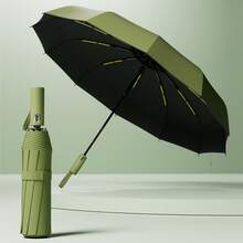 24 Ribs Extra Large Windproof Automatic Umbrella - Portable Waterproof Folding Business Umbrella, Suitable For Outdoor Activities And Daily Use - Customizable Umbrella Fabric, Rib Color, English Letter Pattern Design, Button Shape And Color,Mother's Day Gift,Bedroom Decor,Garden,Kitchen Decor,Summer,Beach,Travel Essentials,Room Decor,Squishy,Graduation,Outdoor,Garden,Travel Essentials - Multicolor - View 21