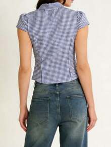 Women Blouses & Shirts - Blue - View 2