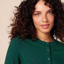 ¡RecomendadoAmazon Essentials Mujer Blusa Tejida de Manga Larga¡Top de Temporada - Leopardo blanco - Ver 7