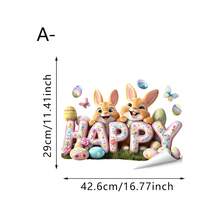 1/3 Sets Spring Easter Cute Rabbit Window Stickers, Reusable PVC Double-Sided Static Cling Window Decor Stickers, Suitable For Shop Windows, Classrooms, Living Rooms And Bedrooms - Easter Window Stickers - View 12