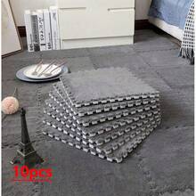 10pcs, 30cm, 60cm Plush Patchwork Rug Tiles, Bedroom Square Decorative Floor Mat, Bedside Cute Carpet, Thick Foam Floor Pad, Odorless Soft Interlocking Floor Protector Mat, Multi-Color Patchwork Rug, Comfortable Room Floor Mat, Suitable For Bedroom, Study, Living Room, Balcony - Plush Floor Mat - View 70
