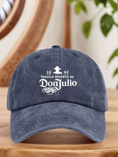 1 pieza Gorra de béisbol con estampado de letras para hombres, de material transpirable. Gorra de béisbol para deportes al aire libre, ajustable, para senderismo, casual, de moda callejera, unisex, versátil, gorra de papá, disponible en múltiples colores