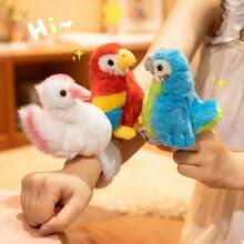 PlushFable 6.3" 16cm  Valentine Gifts Grateful Kids Gifts Realistic Shoulder Parrot Flamingo Plush Toy Lifelike Stuffed Animal Detailed Bird Doll For Kids - Blue Parrot - View 9