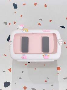 SANRIO Hello Kitty 防震浴室壁挂式手机支架 防水浴室手机壳 懒人防水触屏手机壁挂支架 适用于浴室和卫生间 情人节礼物 - 彩色 - 查看 7