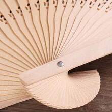 1pc Full-Face Sunflower Hand Fan Sandalwood Folding Fan Cross-Border Hot-Selling Folding Fan - Multicolor - View 3