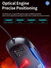 HP M280 有线迷你鼠标是一款安静、不引人注目的电脑鼠标，适用于台式电脑、办公和商务笔记本电脑，并兼容微软 Windows 和苹果 iOS 系统。 - 多色 - 查看 5