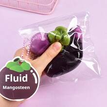 1个山竹果挤压玩具 - 解压玩具 - 软萌玩具 - 捏捏乐玩具 - 指尖玩具 - 史迪奇玩具 - 旅行玩具 - 课堂指尖玩具 - 迷你洗澡玩具 - 圣诞文具减压球，生日礼物，完美礼物，复活节礼物，圣诞节礼物，万圣节礼物，平安夜礼物 - 彩色 - 查看 5