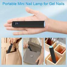1pc UV LED Gel Nail Polish Curing Lamp, Handheld UV/LED 180mAh Battery Hybrid Light Source For Gel Nails, Mini Nail Lamp, Portable Wireless Charging, Fast Curing, Automatic Sensor Gel Nail Polish Curing Lamp For Nail Salons And Home DIY, Best Gift For Nail Art Enthusiasts - Nhiều màu - Xem 7